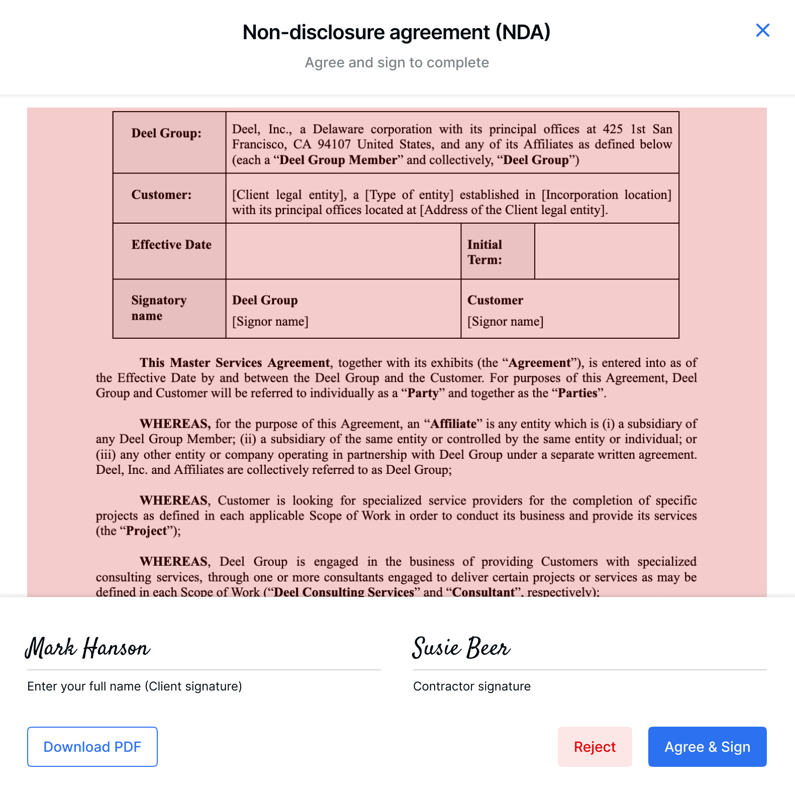 How To Sign A NonDisclosure Agreement (NDA) Deel