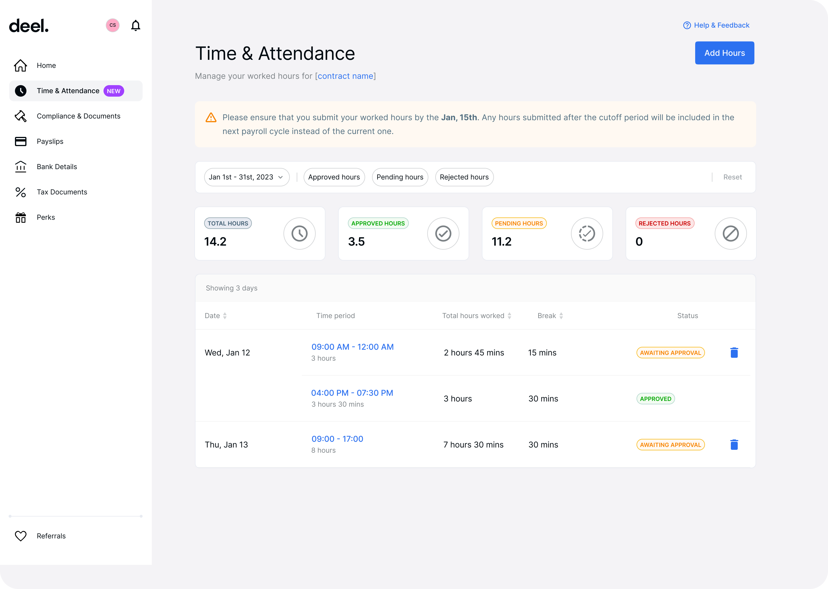 How Employees Can Submit Worked Hours On Their Timesheet – Deel