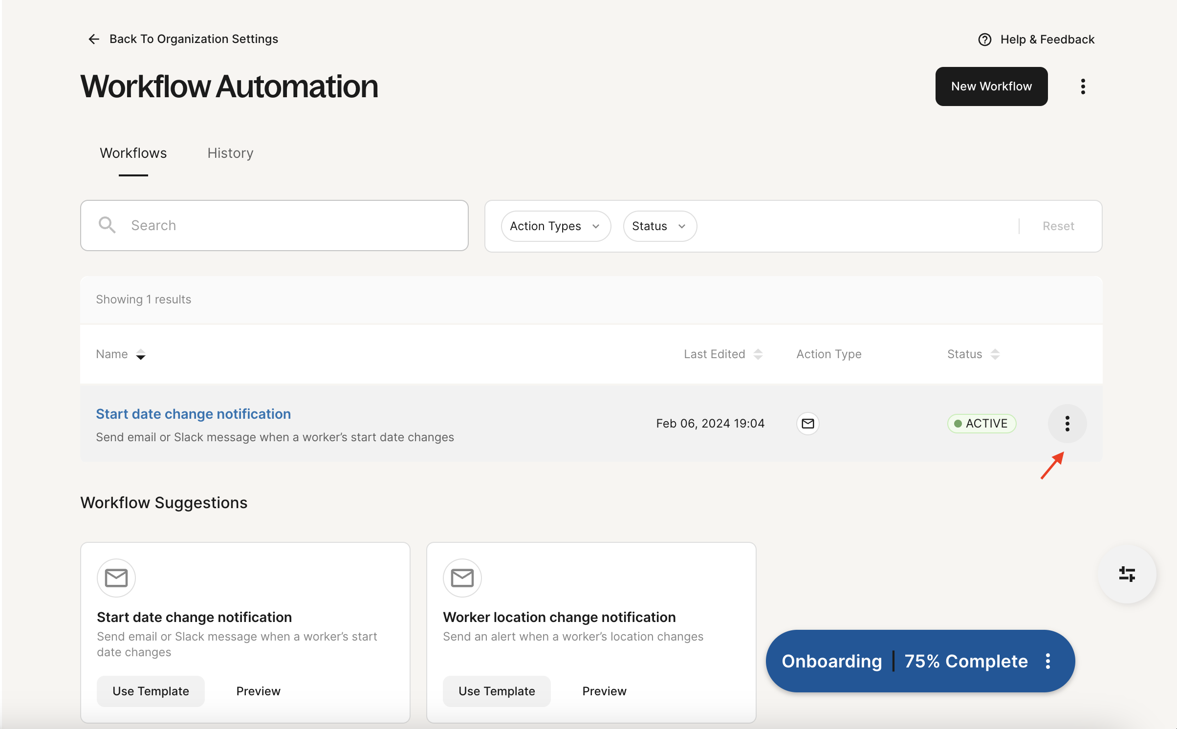 Workflow Automation list with duplicate option