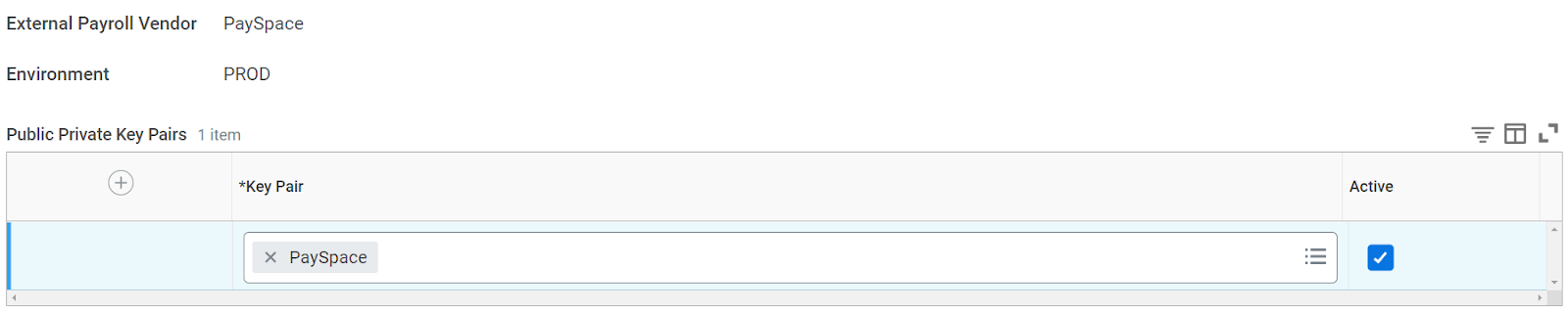 Activate key pair